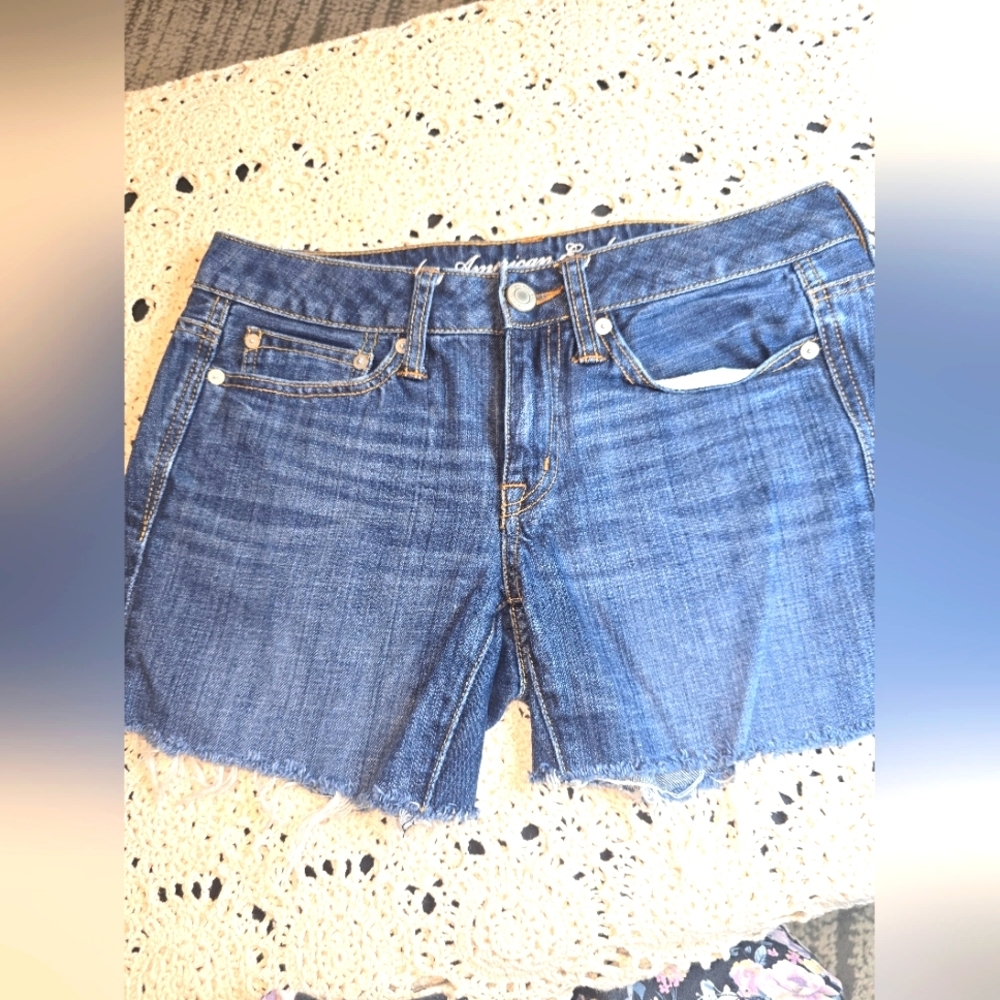 American Eagle, Denim Shorts, Boy Fit, Womens 2